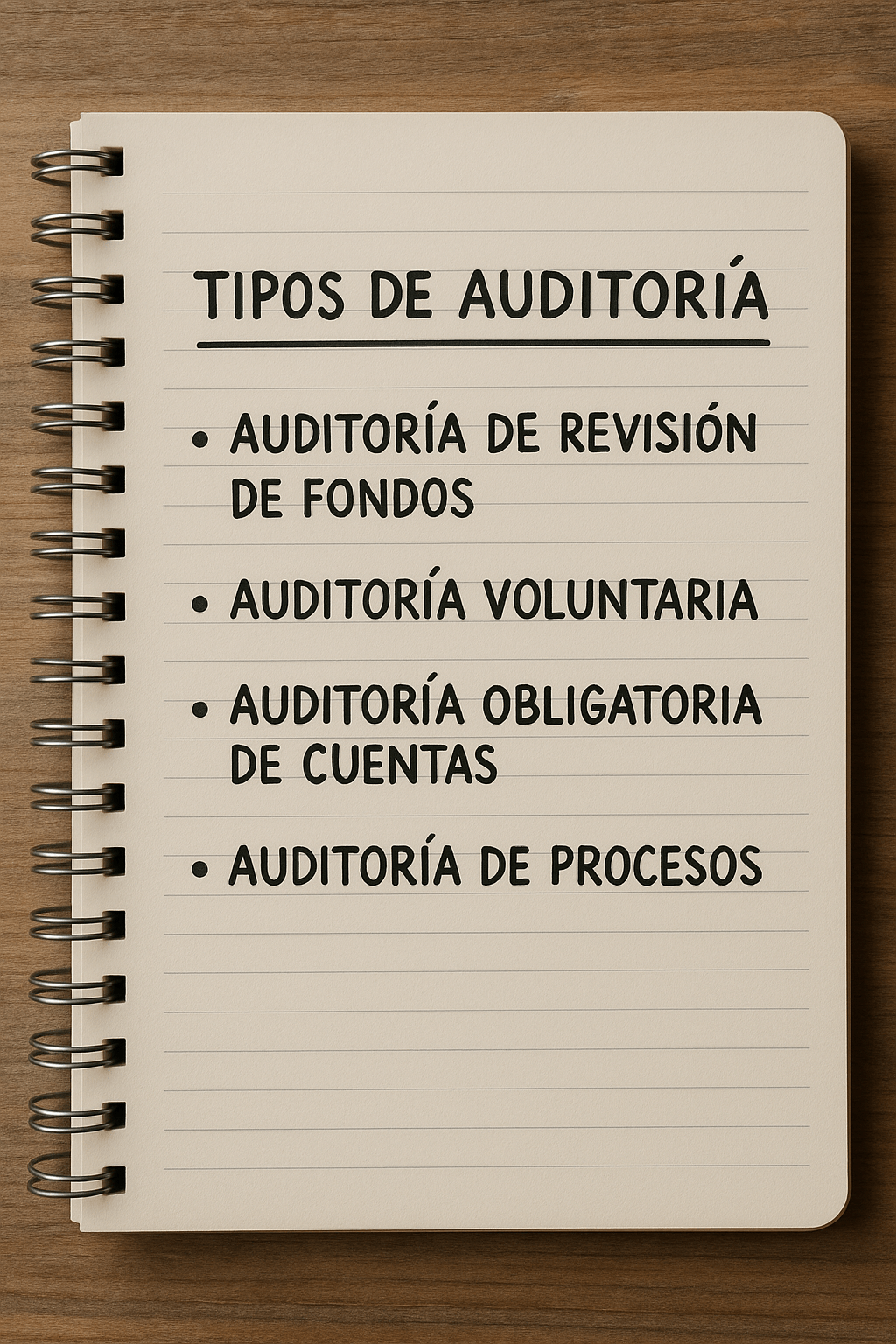 Tipos de auditoría